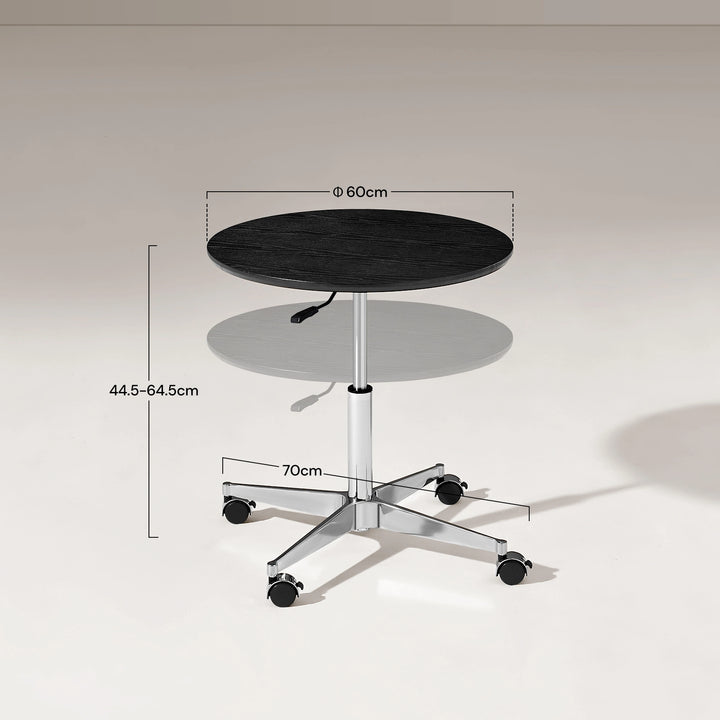 Vesna Small Round Side Table with height and size details, UK furniture for versatile small space use