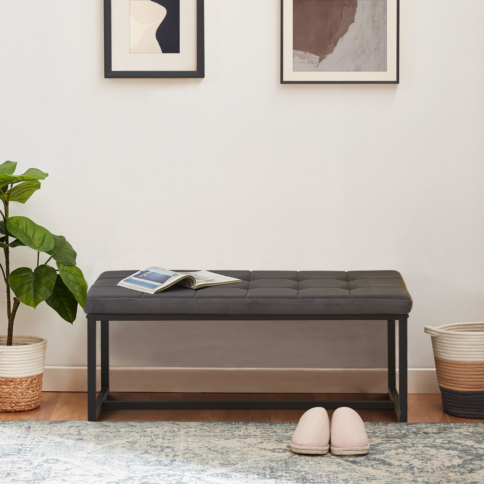 Wyn Dining Bench End of Bed Bench Velvet
