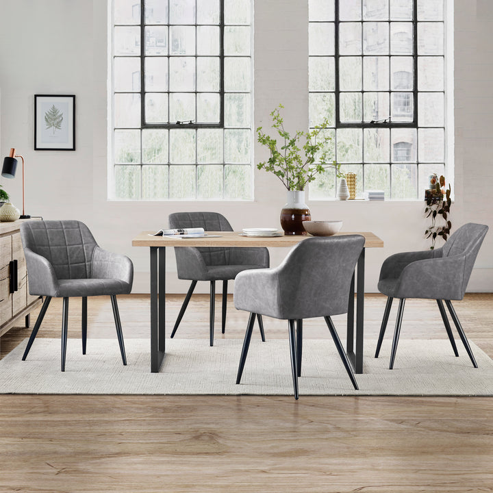 Bloor Dining Chairs [PU Leather] [Set of 2]