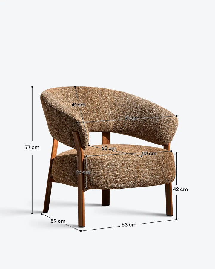 Bramley Accent Chair dimensions and measurements
