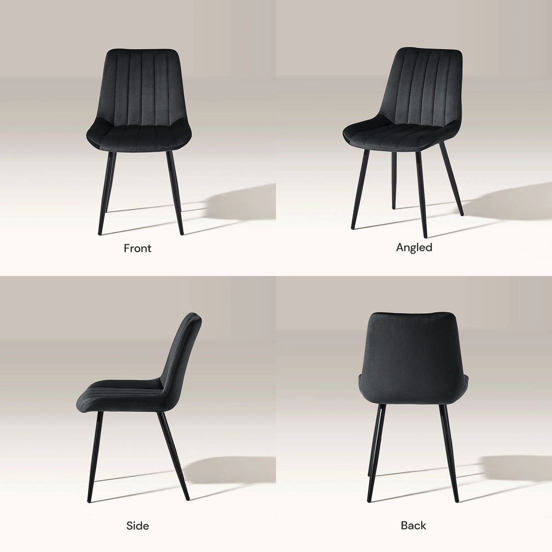Clair Dining Chairs [Velvet]
