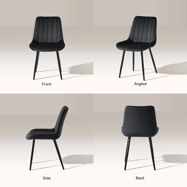 Clair Dining Chairs [Velvet]