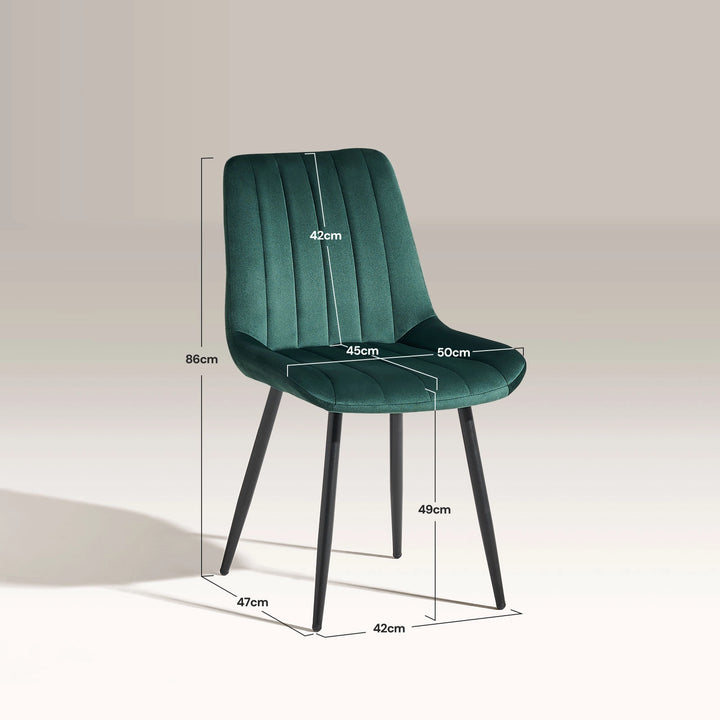 Clair Dining Chairs [Velvet]