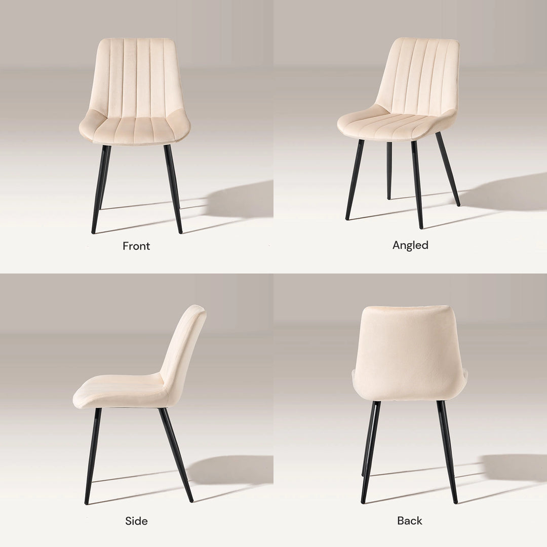 Clair Dining Chairs [Velvet]