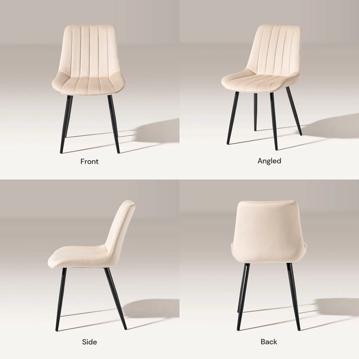 Clair Dining Chairs [Velvet]
