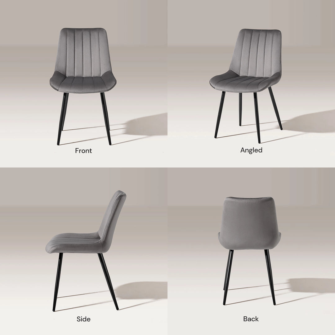 Clair Dining Chairs [Velvet]