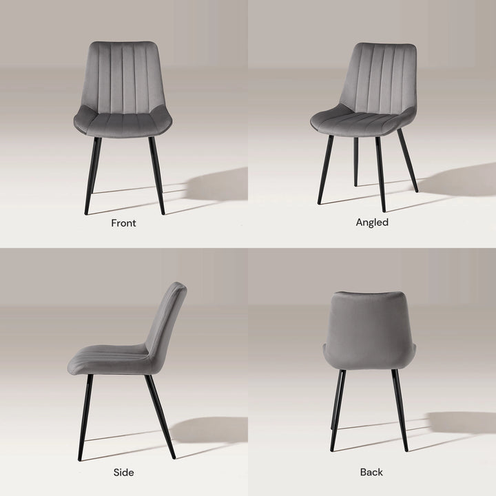 Clair Dining Chairs [Velvet]