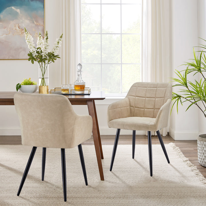 Bloor Dining Chairs [PU Leather] [Set of 2]