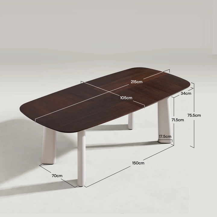 Danforth dining table dimensions 180cm x 90cm x 76cm size diagram