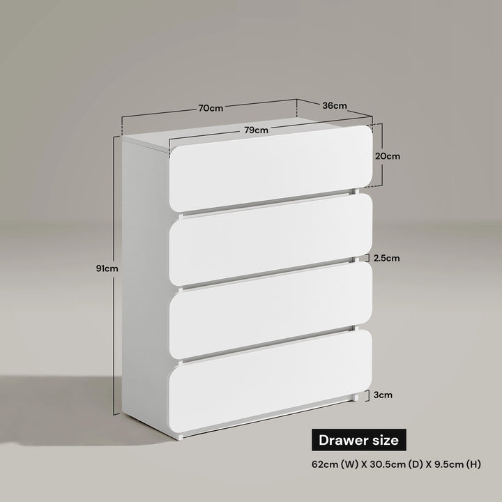 Ennis Chest of Drawers dimensions diagram with detailed measurements.