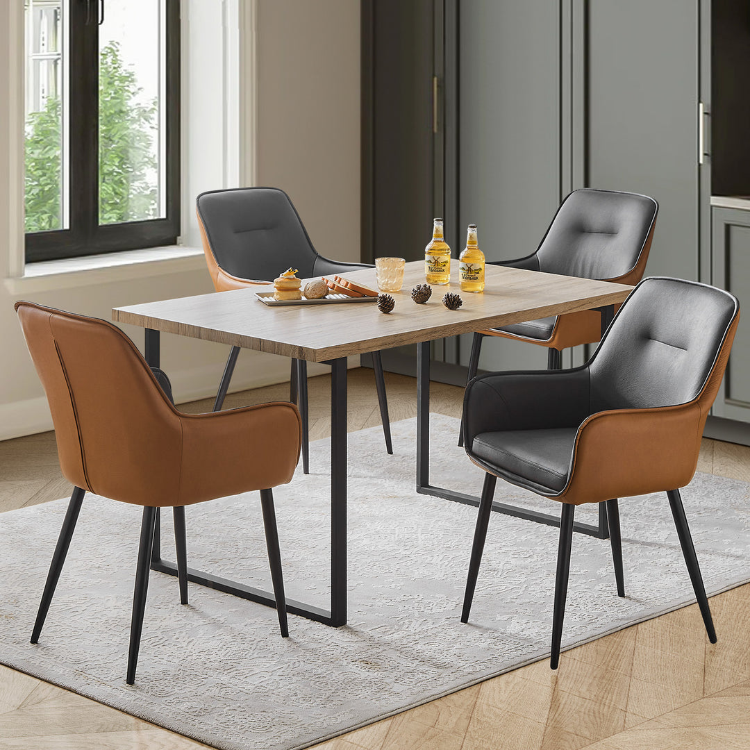 Maxine Dining Chairs [set of 6][PU Leather]