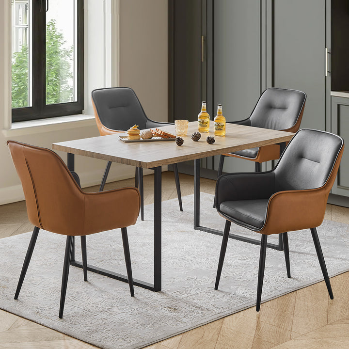 Maxine Dining Chairs [set of 6][PU Leather]