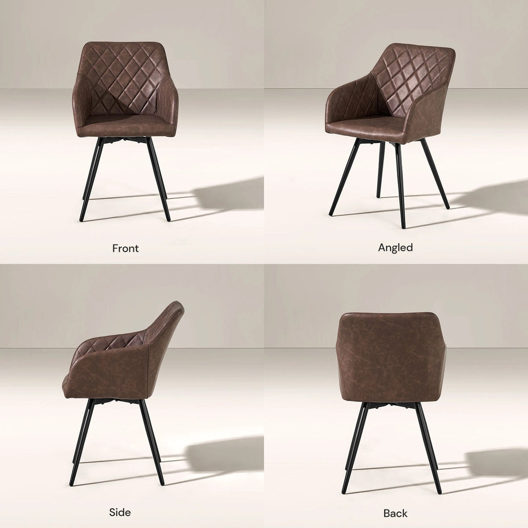 Moree Swivel Dining Chair - Clipop Furniture