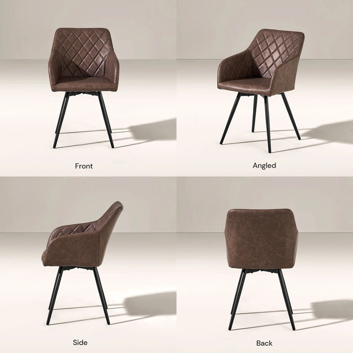 Moree Swivel Dining Chair - Clipop Furniture