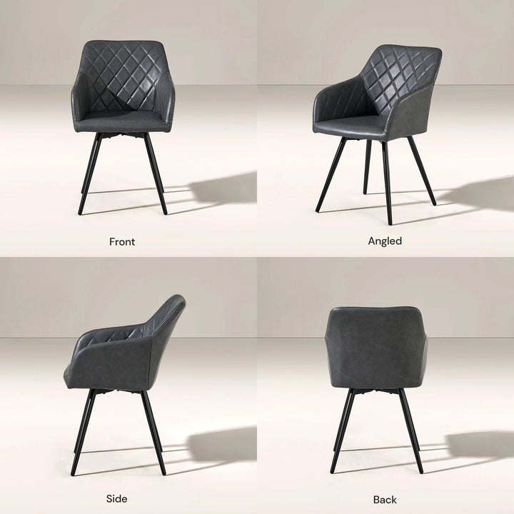 Moree Swivel Dining Chair - Clipop Furniture