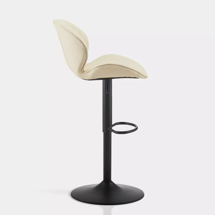 Caryol Swivel Bar Stool [Set of 2] [Height Adjustable] [PU Leather]
