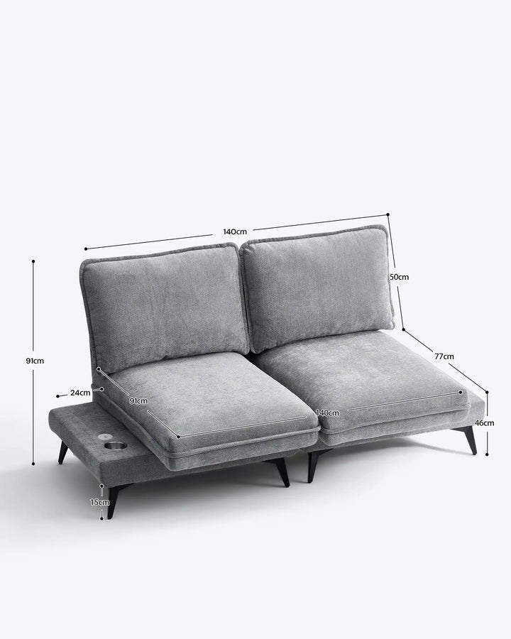 Hudson Grey Modular Sofa