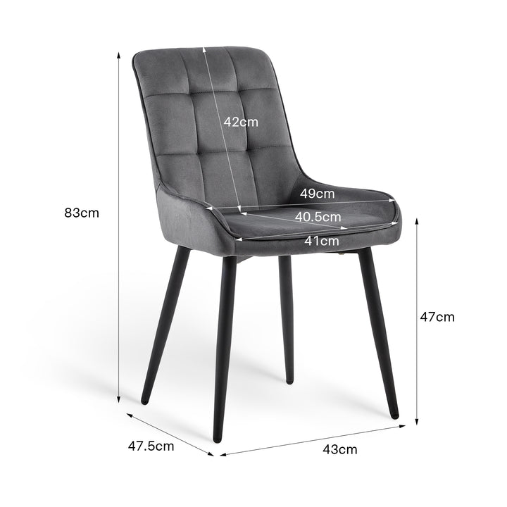 Mccaslin Dining Chairs [Velvet] [Set of 2]