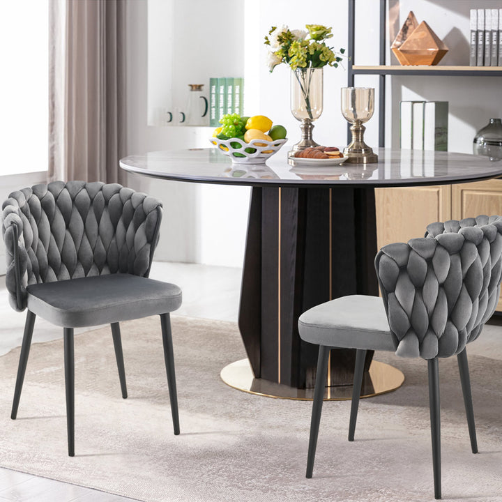 Forsan Dining Chairs [Set of 2] [Velvet]