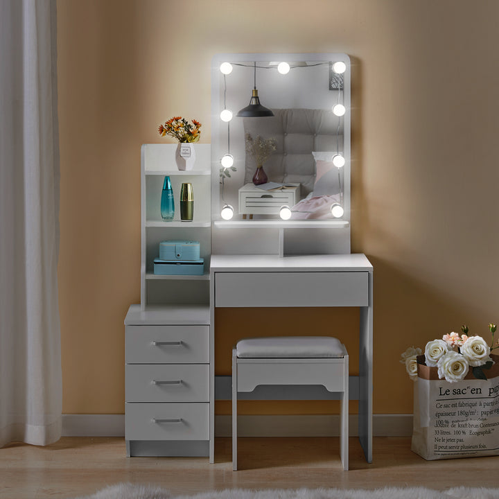 Georgina White Dressing Table Set