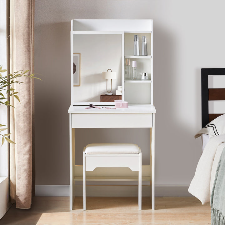 Mona Vanity Dressing Table Set [Sliding Mirror]