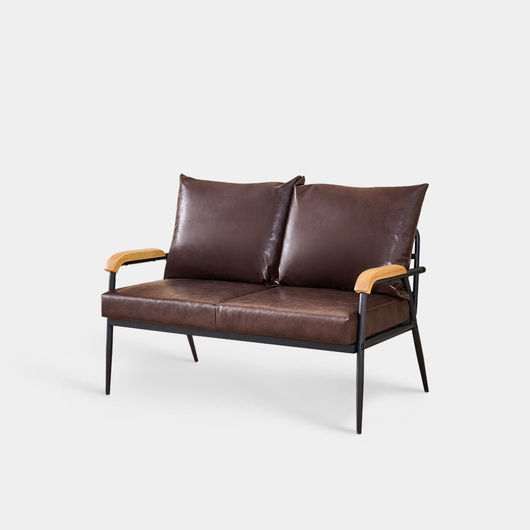 Mid-Century Modern Sofa [Dark Brown]