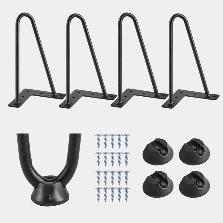 V shaped Black Hairpin Desk Legs [10cm-72cm] [4PCS]