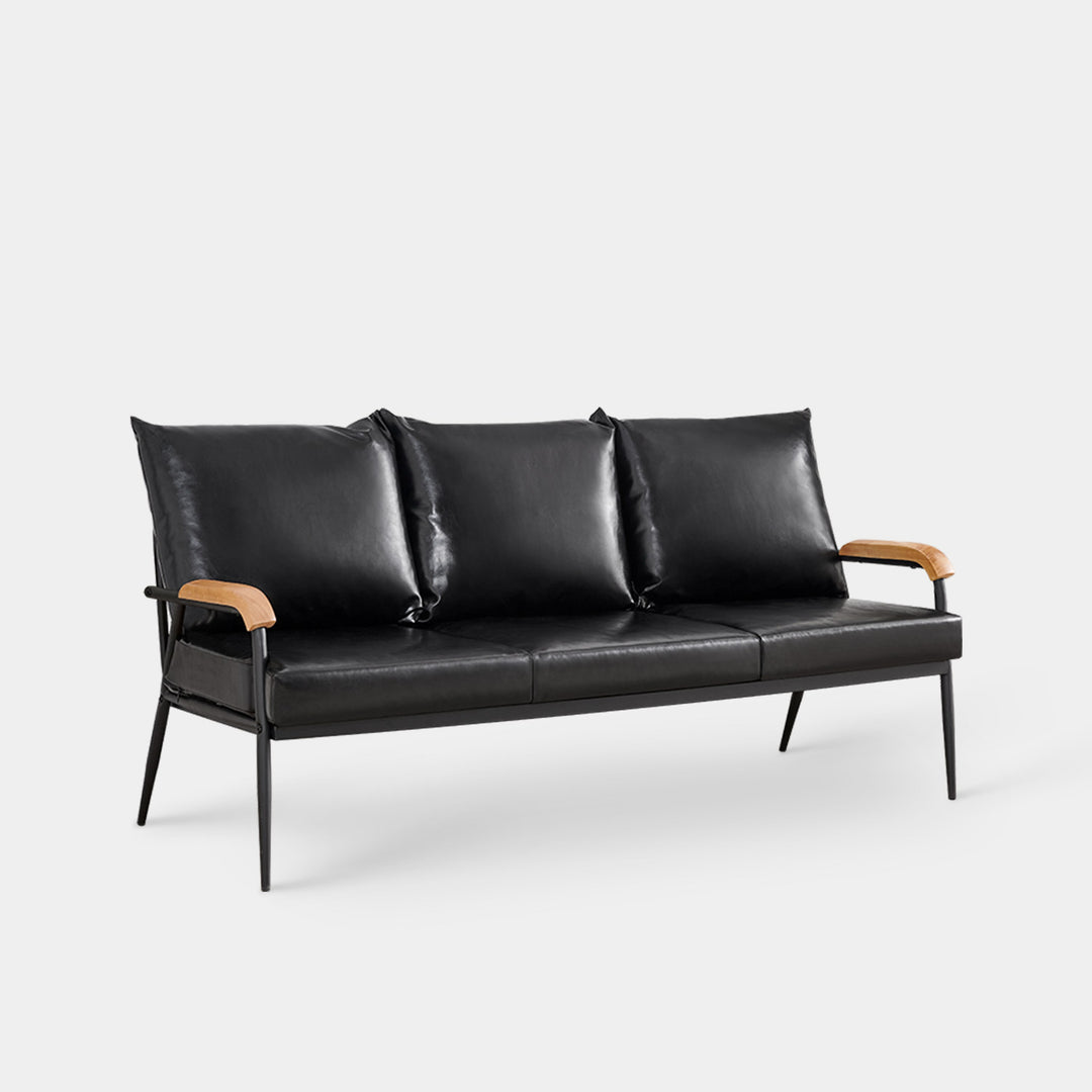 Mid-Century Modern Sofa [Black]