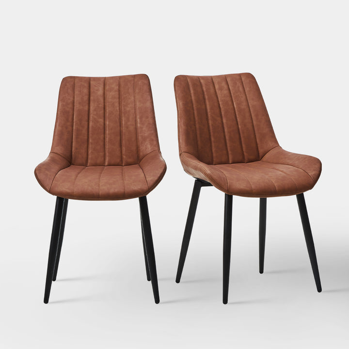 Clair Dining Chairs [Set of 2] [PU Leather]