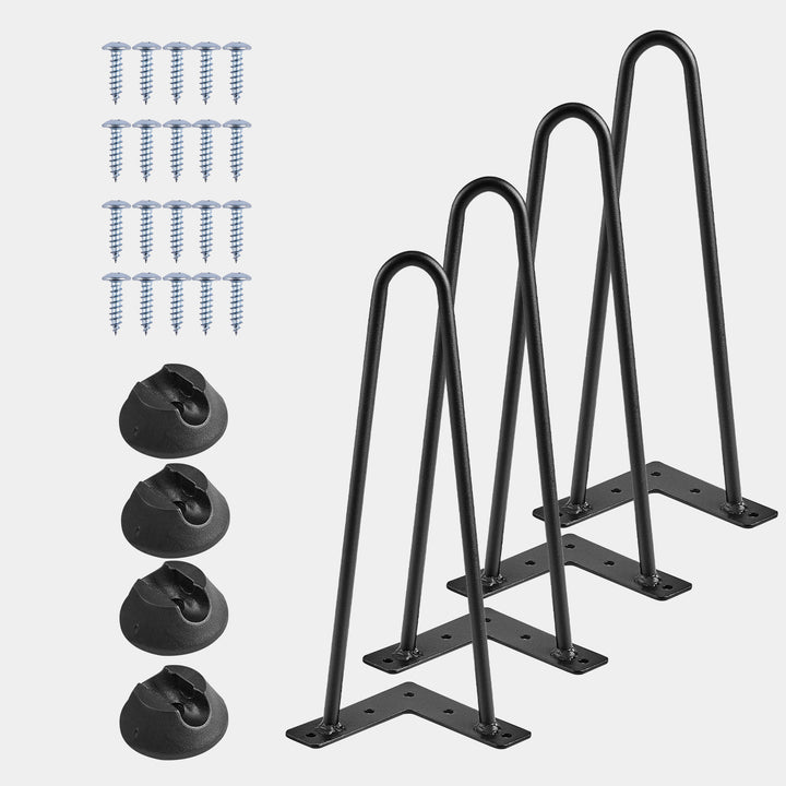 V shaped Black Hairpin Desk Legs [10cm-72cm] [4PCS]