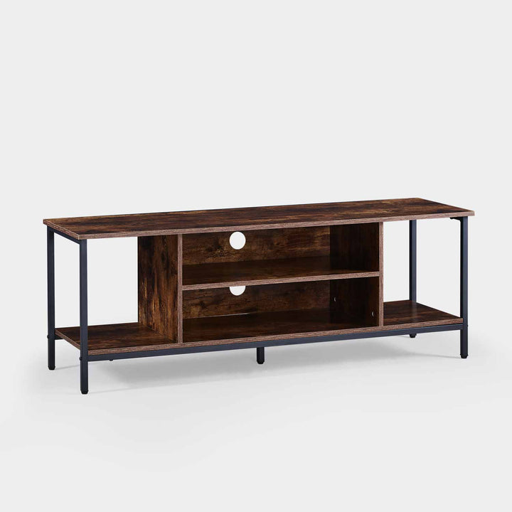 Mendez Rustic Smoked Oak Pattern TV Stand [for TVs up to 60"]