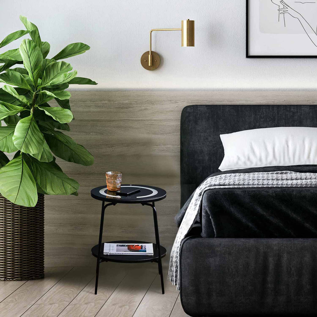 Jayde Minimalism Smart LED Touch Bedside Table [Classic]
