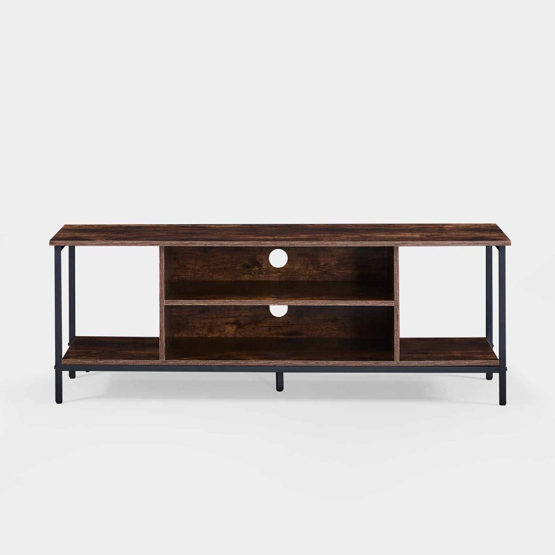 Mendez Rustic Smoked Oak Pattern TV Stand [for TVs up to 60"]