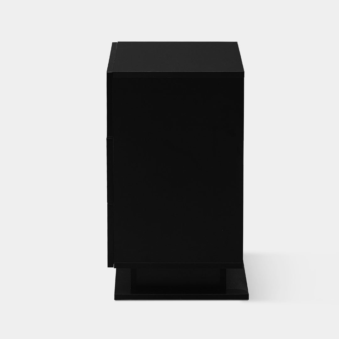 Mario LED Light Bedside Table [3 Drawers][Nightstand]