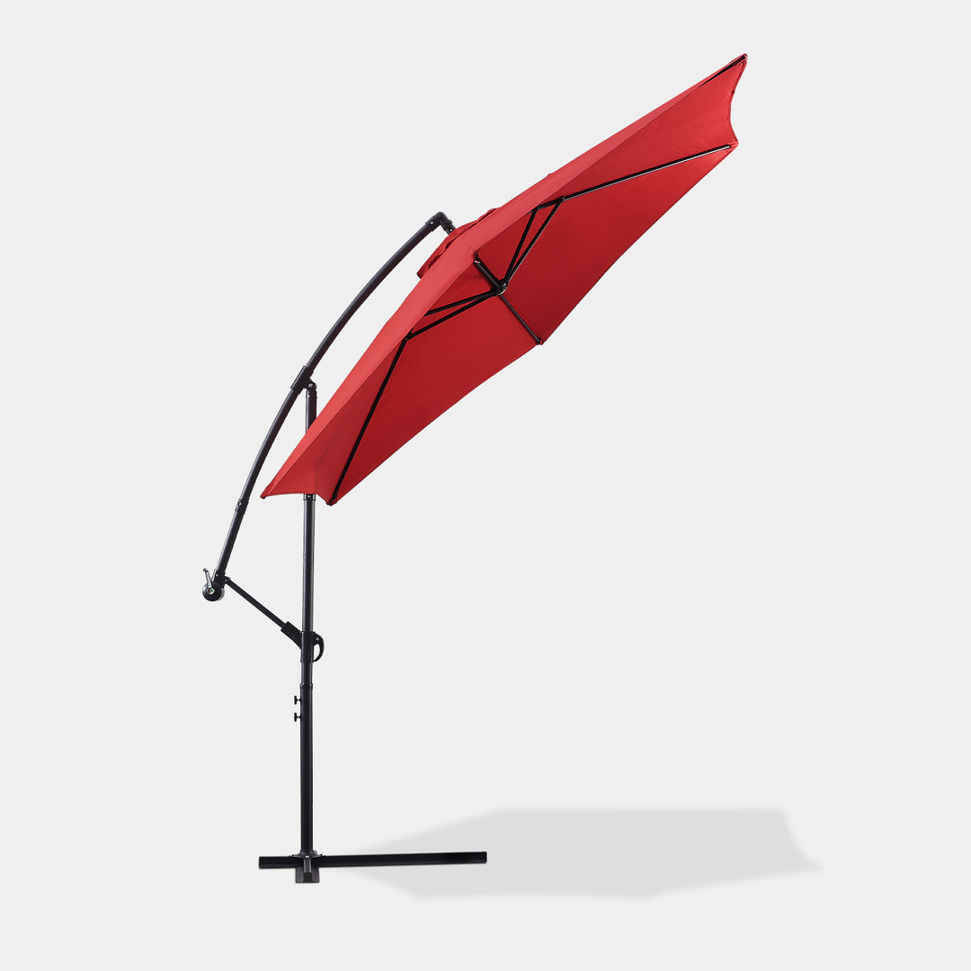 Barbara Cantilever Parasol Umbrella [3m] [Red]