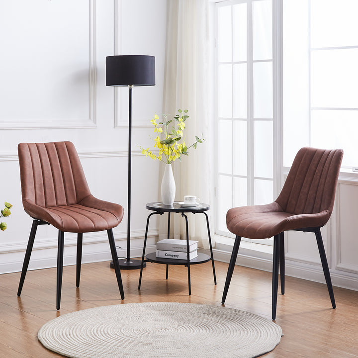 Clair Dining Chairs [Set of 2] [PU Leather]