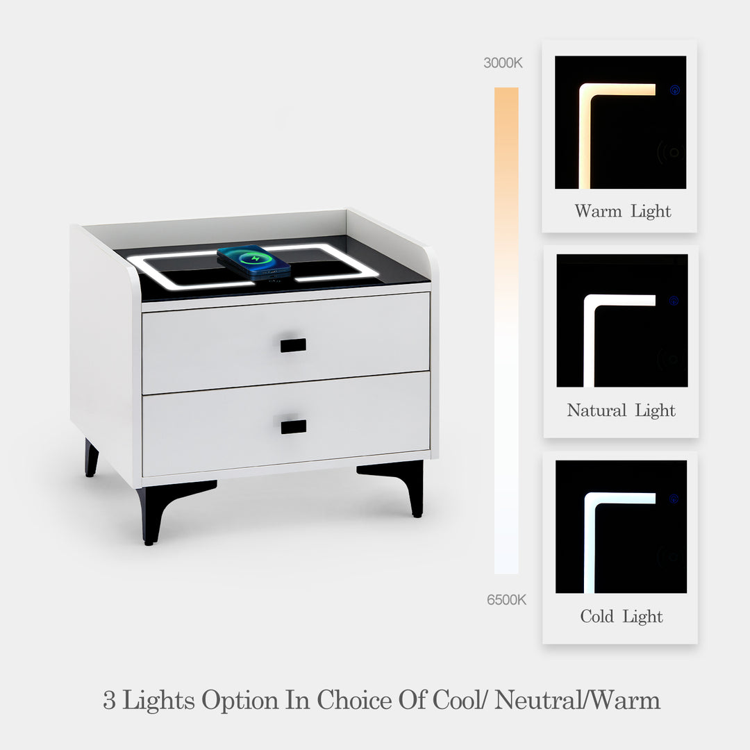 Awen Smart LED Bedside Nightstand