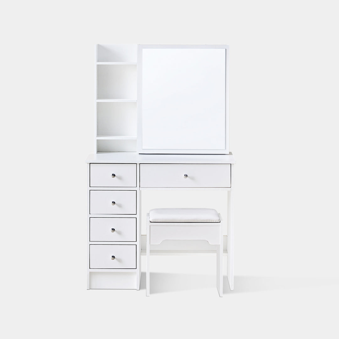 Amya Dressing Table Set [Sliding Mirror]