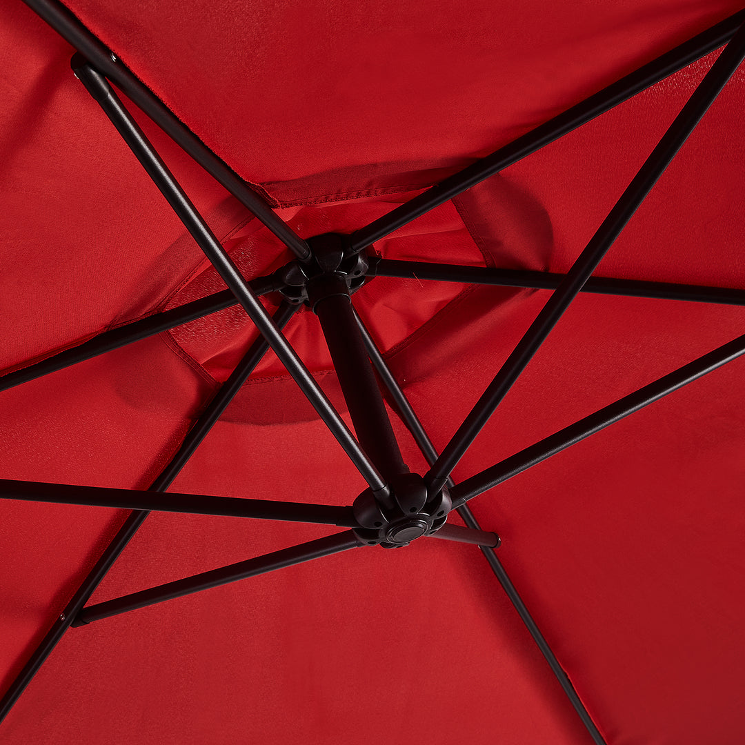 Barbara Cantilever Parasol Umbrella [3m] [Red]