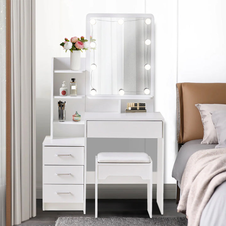 Georgina White Dressing Table Set