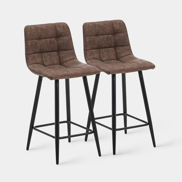 Christie Bar Stool [Faux Leather] [Set of 2] [65cm]