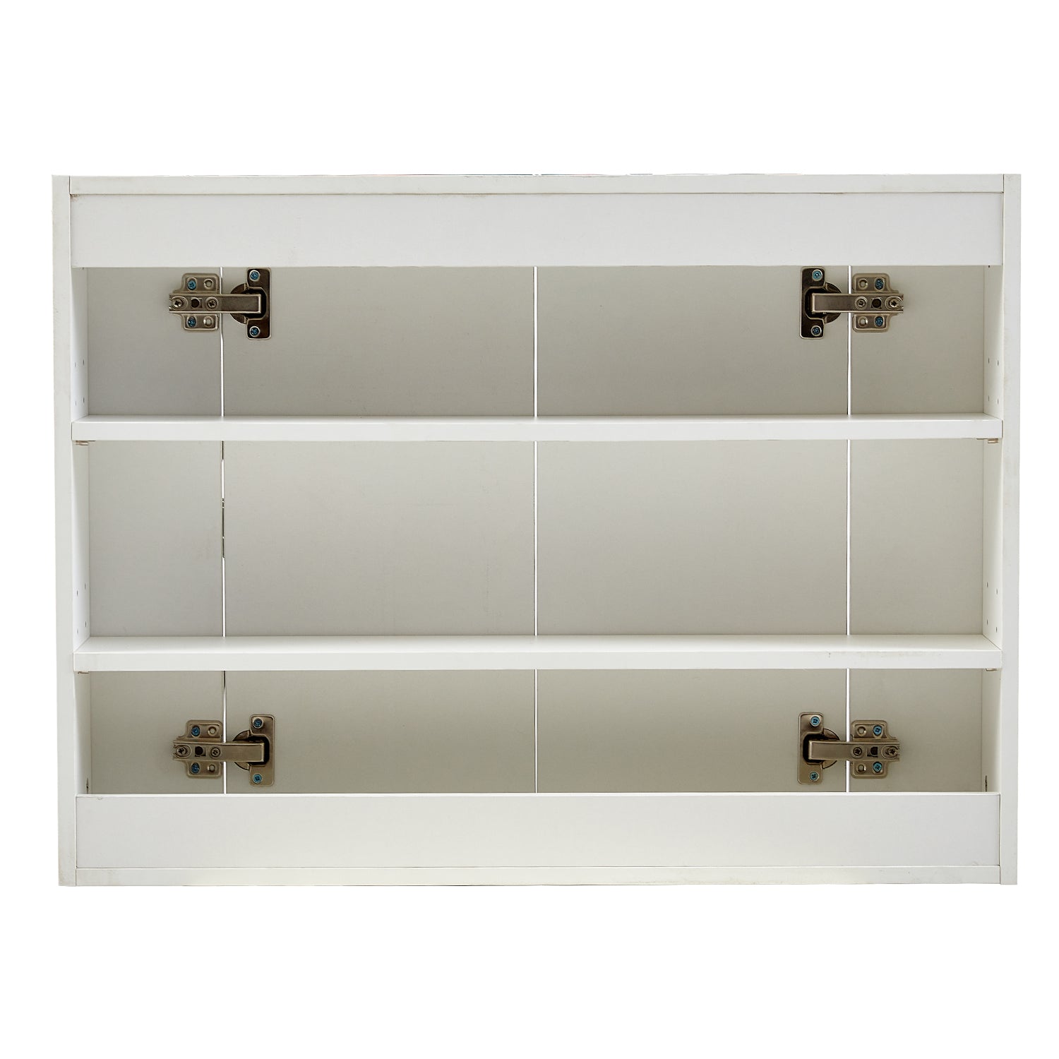 Clipop Bathroom Mirror Cabinet with Lights Wall Mounted 2 Doors Storage ...