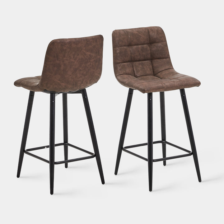 Christie Bar Stool [Faux Leather] [Set of 2] [65cm]