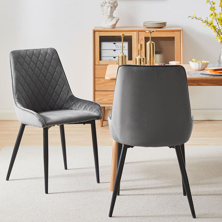 Arim Dining Chairs [Set of 2] [Velvet]