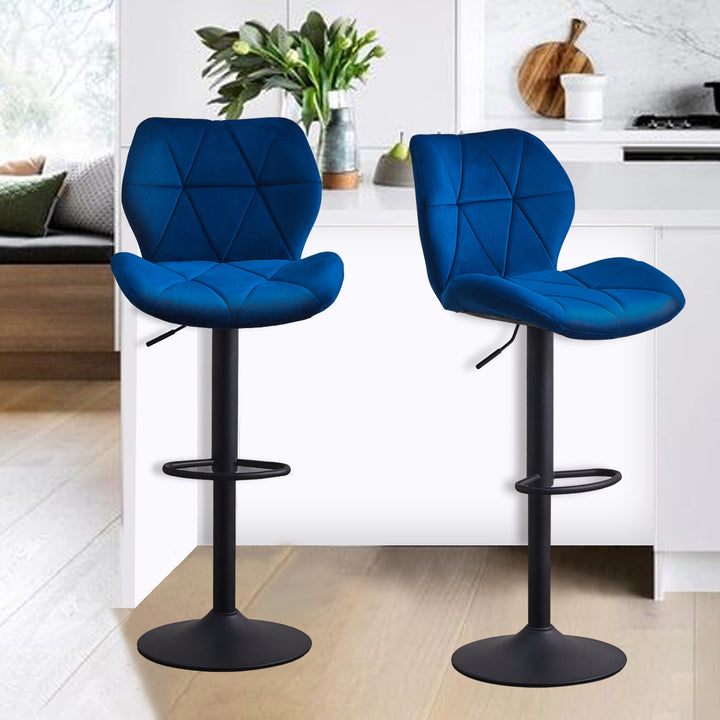 Dexter Bar Stools [Velvet] [Set of 2]