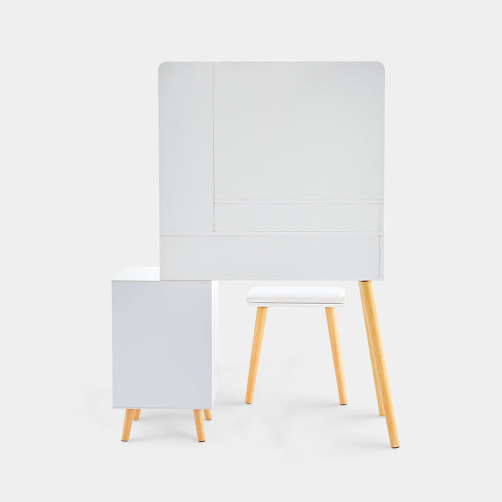 Aichele LED Lights Vanity Dressing Table Set [Stool Included]