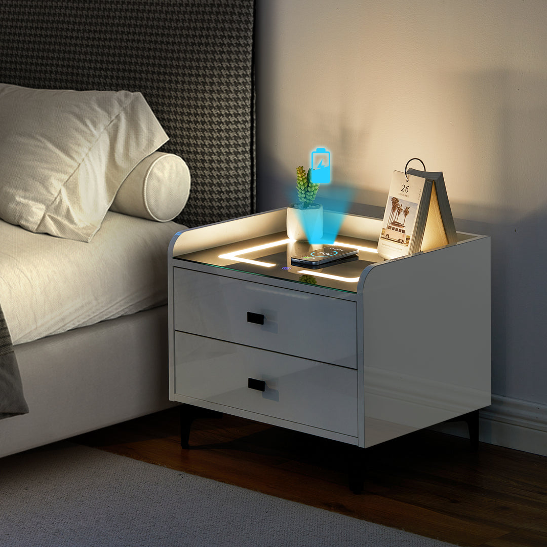Awen Smart LED Bedside Nightstand