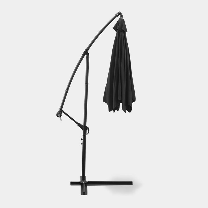 Barbara Cantilever Parasol Umbrella [3m] [Black]
