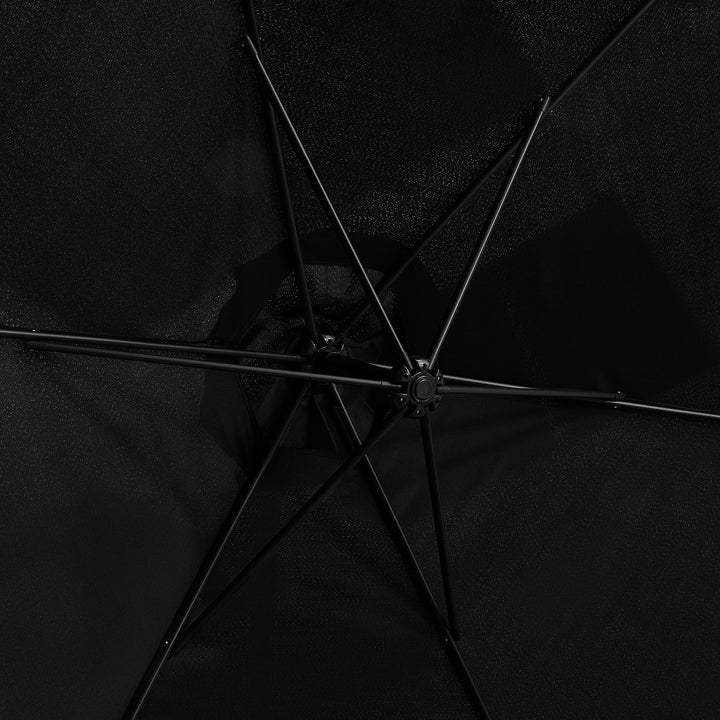 Barbara Cantilever Parasol Umbrella [3m] [Black]