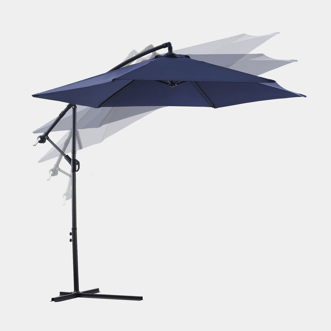 Barbara Cantilever Parasol Umbrella [3m] [Dark Blue]